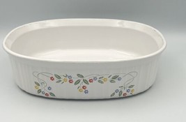 CorningWare French White Floral 2.8 Liter Casserole Dish F-2-B Ceramic - £8.16 GBP