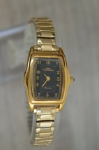 Vtg  TECHNOS ladys18kt Gold Plated Quartz watch New battery Runs great GUARANTEE - £54.71 GBP