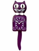 Limited Edition Kit Cat Klock Boysenberry Kit-Cat (15.5″ high) Redish Pu... - $1,580.07 MXN