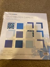 Creative Memories Vivid Melodies Capri Blue - Designer Paper pack 12 she... - $13.99