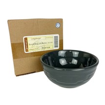 NEW Longaberger Pottery Woven Traditions Soup Salad Bowl Pewter Gray 16 Oz - $54.45