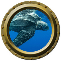 Leatherback Sea Turtle - Porthole Wall Decal - £11.24 GBP