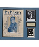 AL JOLSON Signed Page & Photo Display- The Jazz Singer – The King Of Blackface w - $469.00