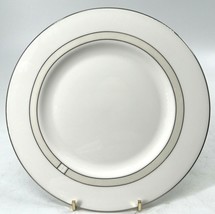 Kate Spade Lenox Noel Alabaster 8 3/8&quot; Salad Plate Accent Beige Band Exc... - £11.83 GBP
