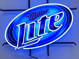 Miller Lite Beer Light Neon Sign 19&quot;x15&quot; with HD Vivid Printing Technology - £128.42 GBP
