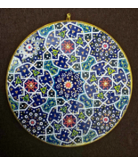 Handmade Metal Decorative Plate &quot; Persian Pattern&quot;. Signed &quot; - $752.06 MXN