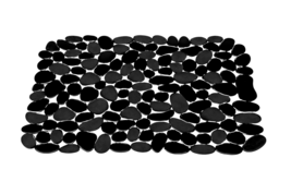 Black Pebble PVC Sink Mat 15.7"x11.8" Flexible Kitchen Sink Protector Liner - $9.89