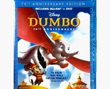 Walt Disney&#39;s - Dumbo (Blu-ray/DVD, 1941, Full Screen,  70th Anniv. Ed) - $7.68