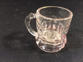 Vintage Pink Tinted Handled Shot Glass Collectible 1-3/4&quot; - $11.99