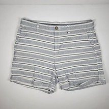 Khakis By Gap Navy Blue Girlfriend 6 Inch Chino Shorts Womens Size 10 - £10.35 GBP