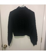 ARITZIA Sunday Best Acrylic Wool Alpaca Sweater Women&#39;s Sz XXS Black Moc... - €17,24 EUR