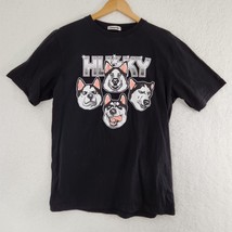 Husky Lover T-shirt Dog Owner Adult Unisex Black Extra Large - £10.95 GBP