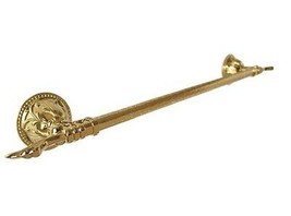 Gold clour bathroom brass flowers single towel bar  - $59.39