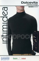 Jersey Turtleneck Men&#39;s Long Sleeve Polo Neck Microfiber intimidea 200110 - £11.37 GBP+