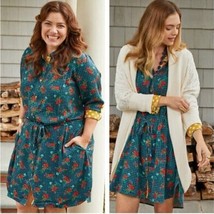 Matilda Jane Choose Your Own Path Fa La LA Floral Button Down Dress NWT ... - £22.93 GBP