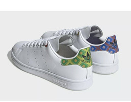STAN SMITH Adidas  White Leather Skate Sneaker Men&#39;s Shoes Men’s Sz 7.5 ... - $98.97