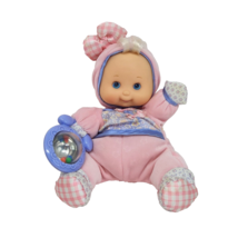 2002 Fisher Price Baby Girl Doll B0577 Stuffed Animal Plush Toy Ratttle - $27.55