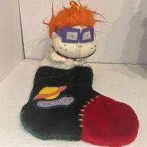 Vintage Nickelodeon Rugrats Plush Christmas Holiday Stocking 1998 Chucki... - $14.50