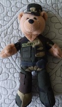 Army Plush Collectible Stuffed Bear -&#39;Valiant&#39; Limited Treasures 9&quot;  - £6.30 GBP