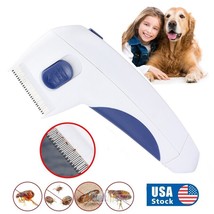 Professional Electric Flea Comb Dog Cat Pet Anti-Insect Brush Safe Fleas Remover - £17.63 GBP