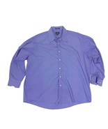 Men&#39;s Haggar Classic Poplin Dress Shirt Blue 18-1/2  34-35 - $18.04 CAD
