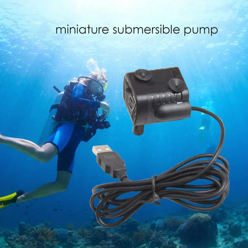 House Home High Quality Usb-1020 Micro Submersible Pump Dc3.5V-9V 3W Aquarium Fi - £19.28 GBP