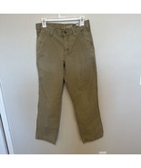 Carhartt Pants Mens 33x32 Tan Twill 5 Pocket Chino Khaki Workwear Casual... - $483.37 MXN
