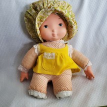 The Original Baby Holly Hobbie Doll Stuffed Plush Cloth Vinyl 1977 KTC Hong Kong - £11.72 GBP