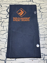 Vintage Harley Davidson Great Roads Embroidered CD Holder Sleeve Book holds 4 - $9.74