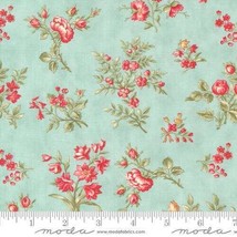 Moda Collections Etchings Aqua 44331 12 Quilt Fabric By The Yard - £9.08 GBP