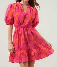 Sugarlips marissa mini poplin dress in ORANGE-PINK-MULTI - size L - $50.49