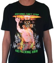 ACID RAVE Men Tshirt Glow UV-Blacklight Techno EDM Club Festival Trance ... - $13.12