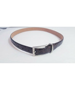 WCM NEW YORK USA GENUINE ITALIAN BROWN CALFSKIN Belt Woman Large 36&quot; cro... - $508.28 MXN