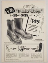 1959 Print Ad Acme Feather-Wedge Out of Doors Hunting Boots Clarks - £9.64 GBP