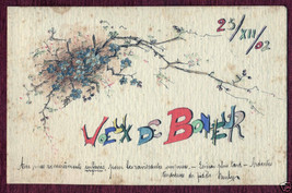 1902 Color Correspondence Stationery Card Christmas Ragusa Austria - £10.91 GBP