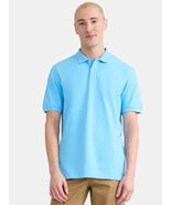 George Large Men&#39;s Poly Polo with Short Sleeves, Blue, NWT - €12,64 EUR