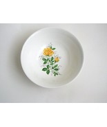 VTG Sabine China 8&quot; Serving Bowl SAB49 Yellow Rose&amp;Rosebud with Gray Sta... - $227.89 MXN
