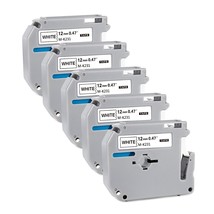 Compatible Label Tape Replacement For Brother P Touch M Tape M-K231 M-K231S Mk23 - £21.78 GBP