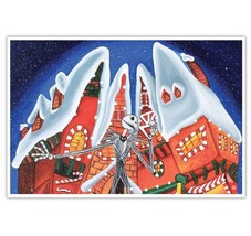 Christmas Town Lowbrow Art Print Lithograph Framed/Unframed Nightmare Jack NWT - £16.03 GBP+