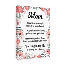 Express Your Love Gifts Message to Mom Printed On Ready to Hang Stretched Canvas - £110.76 GBP