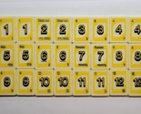 Uno Rummy Up Replacement Yellow Game Tiles  - $14.84