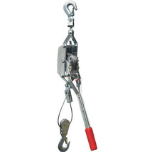Power Pull 2 Ton 6ft Dual Drive Ratchet 36:1 3/16&quot; Aircraft Cable 5/16&quot; Hooks - £55.78 GBP