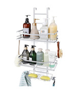 Over The Door Hanging Basket Organizer Shelf Storage Rack, Shampoo Soap ... - £31.35 GBP