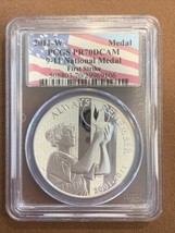 2011 W- 9/11 Silver National Medal- PCGS- PR70 DCAM- First Strike - £95.09 GBP