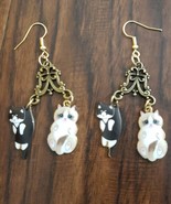 Cat Dangle Earrings - £9.91 GBP