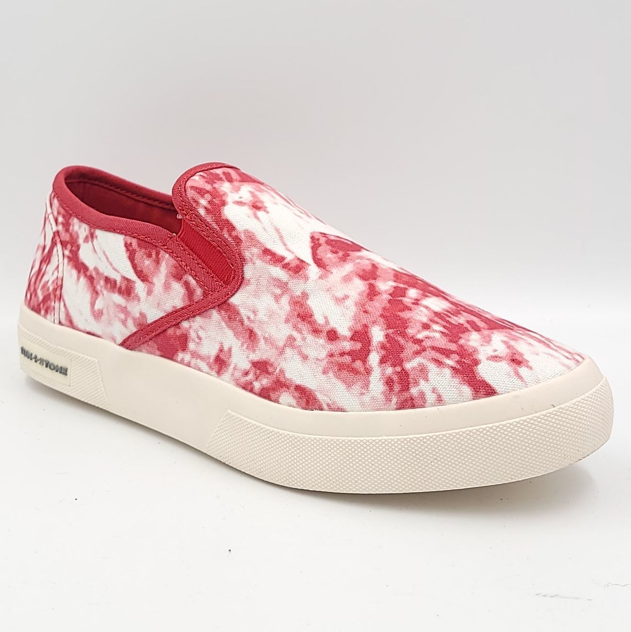 Primary image for Sun + Stone Men Slip On Sneakers Reins Size US 12M Red White Tie Dye
