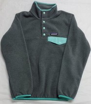 Patagonia Men&#39;s Synchilla Snap-T Fleece Pullover Gray/Teal Size XXS - £39.30 GBP
