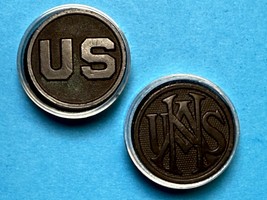 CIRCA 1910-1937, U.S. AND UNITED STATES NATIONAL ARMY, USNA, COLLAR DISK... - €12,96 EUR
