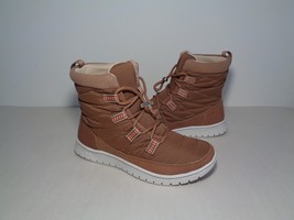 Ryka Size 8.5 Wide SENNA 3 Saddletan Fabric Boots New Women&#39;s Shoes - $127.71