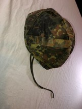 Vintage Surplus German Helmet Cover Bdu Woodland Camouflage MEDIUM/LARGE - £38.22 GBP